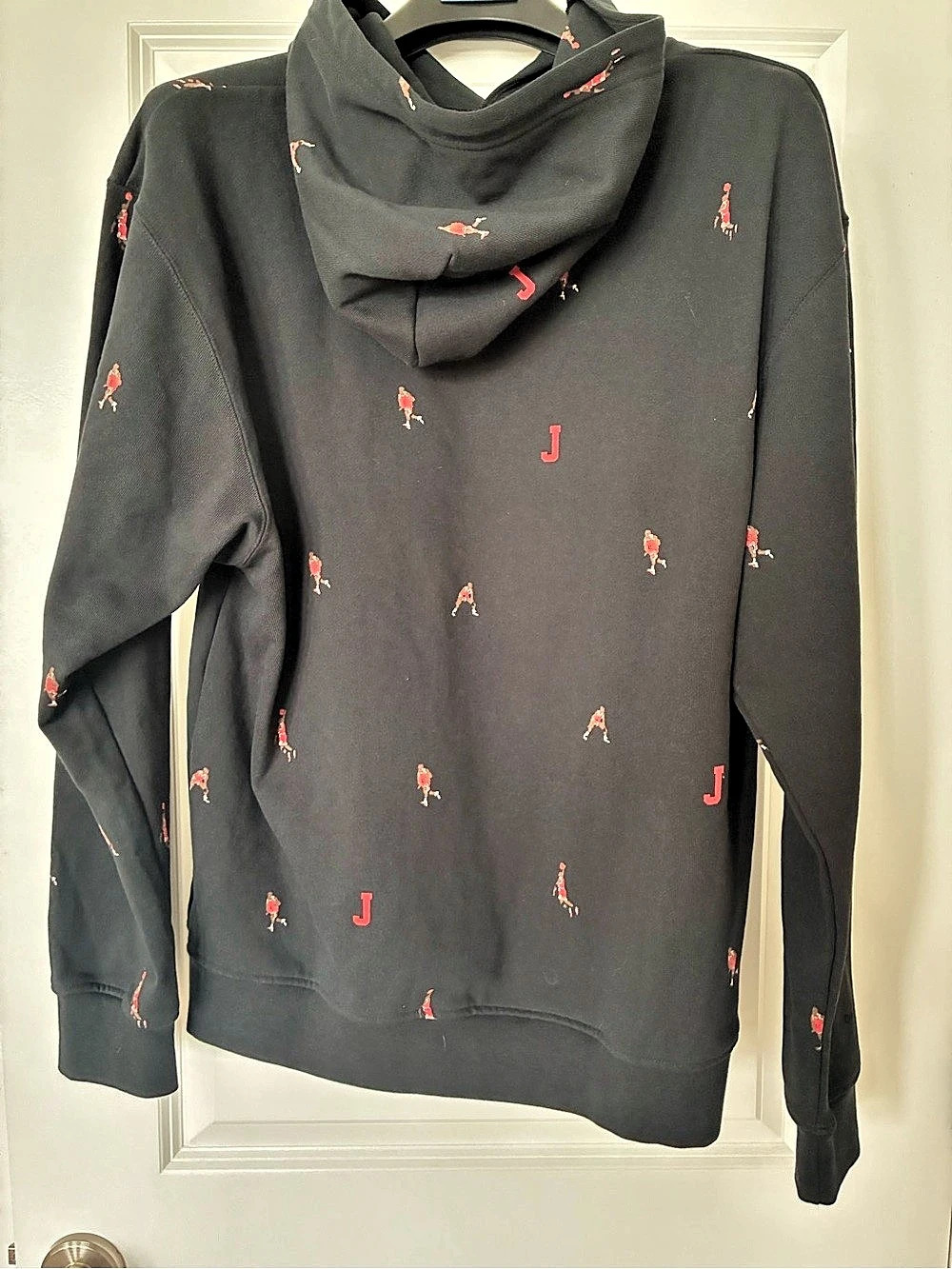 Jordan Essentials All-Over Embroidered Jumpman Hoodie - NWT - Size Large